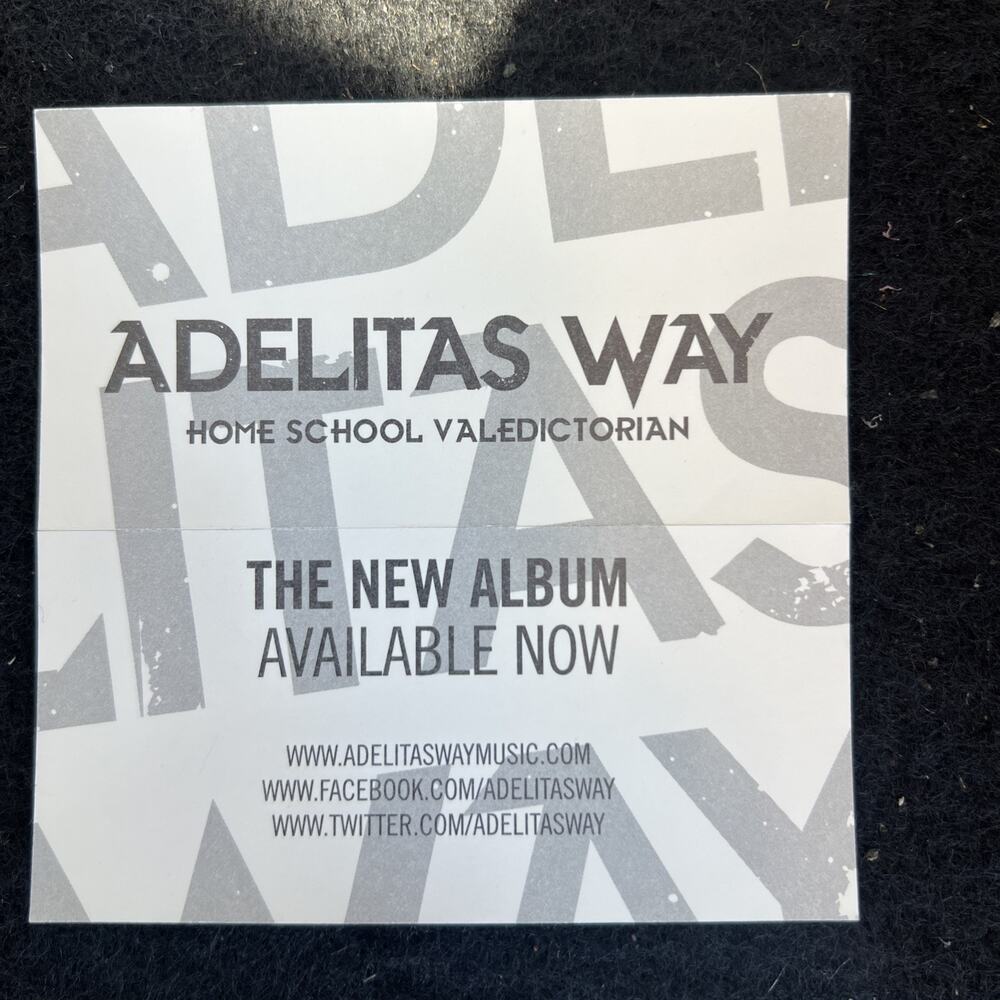 Adelitas Way Signed Autographed Concert Poster Band Memorabilia Collectible
